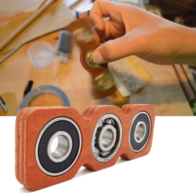 DIY Creative Wooden Fidget Spinner EDC Focus Toys For ADHD Austim Exercise Toy