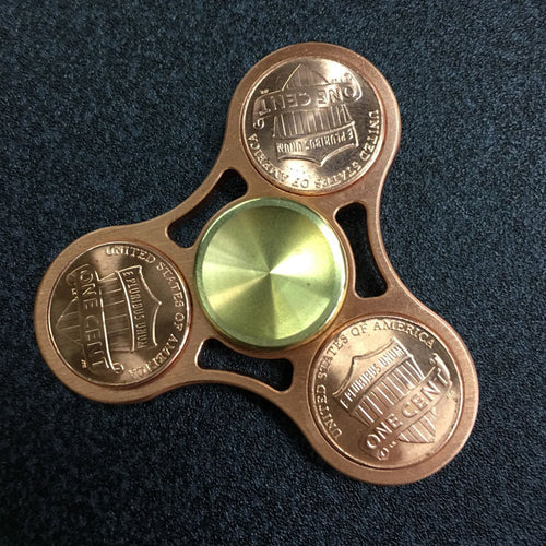 New Hand Spinner EDC American Coin Tri-Spinner Fidgets Toy For Autism and ADHD Increase Focus Keep Hands Busy