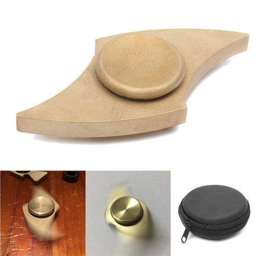 New Light Styled Brass EDC Hand Fidget Spinner Focused Toy Funny Gift For Children Adults Attention Keep Hands Busy