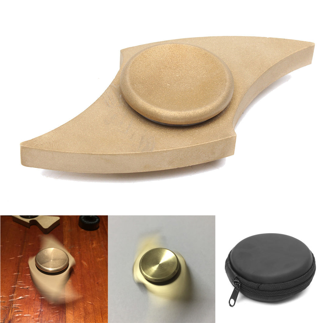 New Light Styled Brass EDC Hand Fidget Spinner Focused Toy Funny Gift For Children Adults Attention Keep Hands Busy