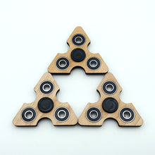Spinner hand Focus Toys Wood Tri-Spinner Fidget Spinner Toy EDC Austism ADHD Education Toy for Killing Time