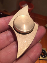 Metallic Tri - Spinner fidget toy sandblasting version copper EDC hand wheel autism and adhd rotation time backpressure toys
