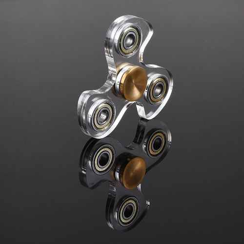Fidget Spinner EDC Hand Spinner Spin Plastic Bearing Fidget Toys Transparent