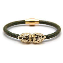 Silver/gold/ Lion Head Cool Bracelet Men and women,Braided Leather Lion Head Bracelets Wholesale Bracelet hot selling