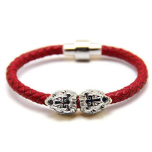 Silver/gold/ Lion Head Cool Bracelet Men and women,Braided Leather Lion Head Bracelets Wholesale Bracelet hot selling