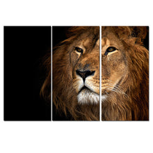 No Frame Animal Oil Painting Lion King Posters Wall Art and Prints Home Decor Mordern Canvas Pictures for Living Room 3 Pieces