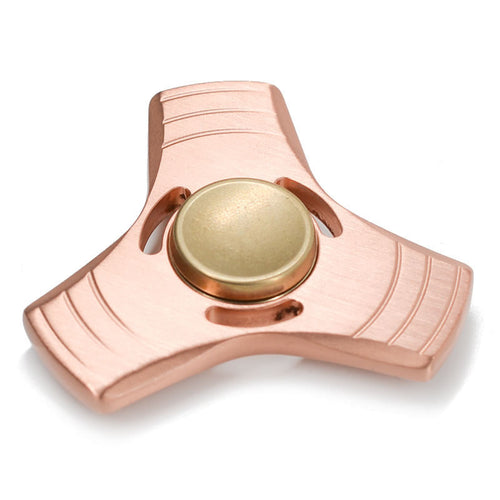 2017 New EDC Tri-Spinner Fidget Toys Pattern Hand Spinner  Metal Fidget Spinner and ADHD Adults Children Educational Toys