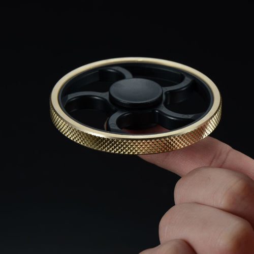 Fingertip Gyro Decompression Fidget spinner Copper Five Leaf Stent EDC Tool Fidget Spinner Hand Anxiety Stress Relief Toys