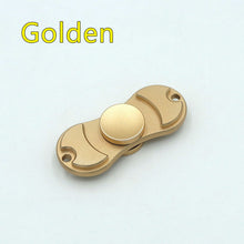 3 Color Metal Two-Spinner Fidget Toy Plastic EDC Hand Spinner Rotation Time Long Anti Stress Toys