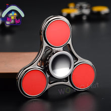2017 New EDC Tri-Spinner Fidget Toys Pattern Hand Spinner Metal Fidget Spinner and ADHD Adults Children Educational Toys Hobbies