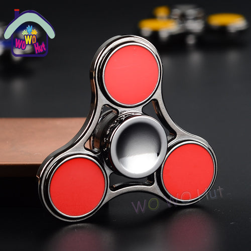 2017 New EDC Tri-Spinner Fidget Toys Pattern Hand Spinner Metal Fidget Spinner and ADHD Adults Children Educational Toys Hobbies