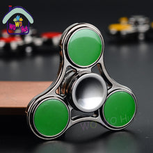 2017 New EDC Tri-Spinner Fidget Toys Pattern Hand Spinner Metal Fidget Spinner and ADHD Adults Children Educational Toys Hobbies