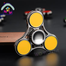 2017 New EDC Tri-Spinner Fidget Toys Pattern Hand Spinner Metal Fidget Spinner and ADHD Adults Children Educational Toys Hobbies