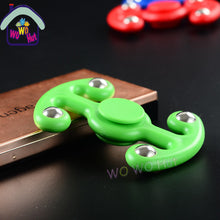5 Colors Ceramics Beads Tri-Spinner Plastic EDC Hand Spinner For Autism and ADHD Fidget Spinner Long Time Anti Stress Toys