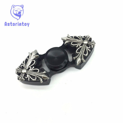 Tri-Spinner Fidget Toy  Electroplating silver ABS EDC Hand Spinner For Autism and  Rotation Time Long Anti Stress Toys