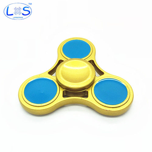2017 New EDC Tri-Spinner Fidget Toys Pattern Hand Spinner Metal Fidget Spinner and ADHD Adults Children Educational Toys
