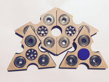 Tri Spinner Fidget Toy Full Ceramic EDC Hand Finger Desk Focus Plywood LH8s
