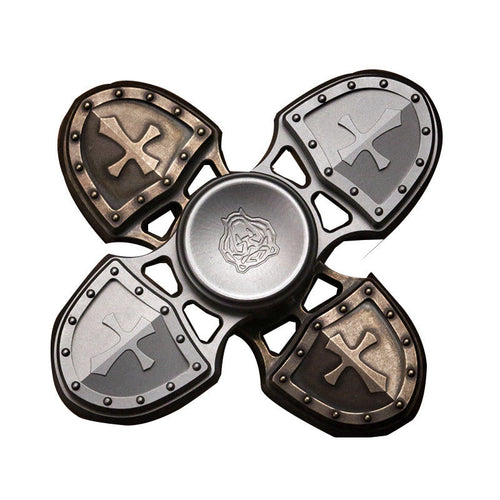 Retro Crusader EDC Hand Fidget Spinner Handspinner Torqbar Brass Finger Gyroscope Focus Gift Toys For Autism ADHD Anti Stress