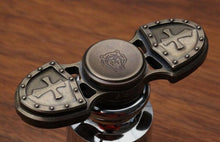 Retro Crusader EDC Hand Fidget Spinner Handspinner Torqbar Brass Finger Gyroscope Focus Gift Toys For Autism ADHD Anti Stress