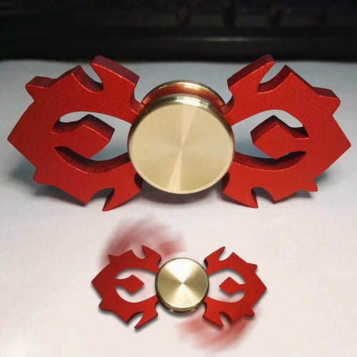 EDC Tri-Spinner Fidget Toys The Horde Metal Hand Spinner Red Fidget Spinner ADHD Adults Kids Children Educationa Toys Hobbies