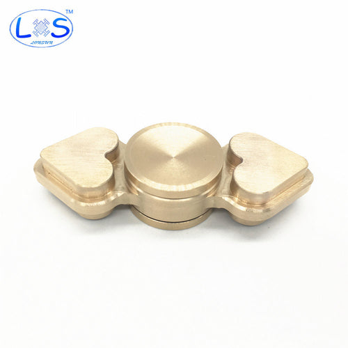 2017New Pure Copper Fidget Spinner EDC High-quality Heart-shaped Metal Hand Spinner For Autism ADHD Anti Stress