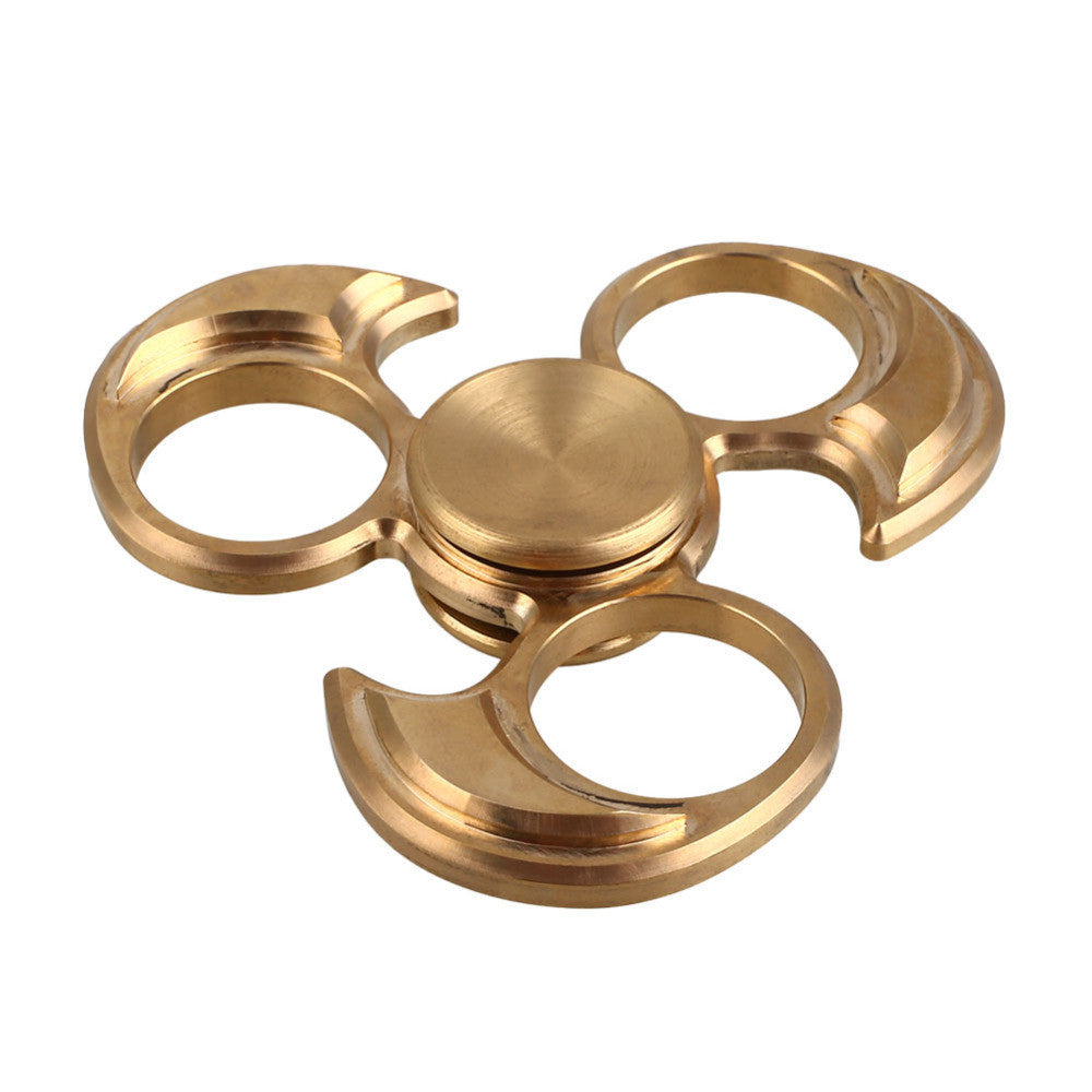 2017 Best New Fidget Spinner EDC HandSpinner Metallic Copper Bearing Fidget Toys Golden Toys