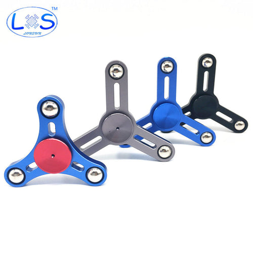 2017New Tri-Spinner Fidget Stainless Steel Toys Hand Spinner Metal Fidget Spinner For ADHD Relieve Stress Kid Gift