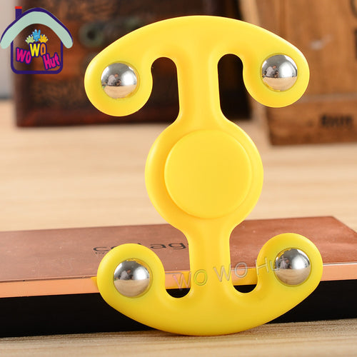 5 Color Tri-Spinner Fidget Hand Spinner For Rotation Time Long Hybrid eramic Bearing Anti Stress Toys Learning Educational Toy